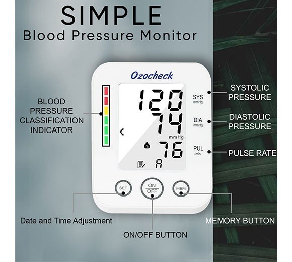 Simplex Bp Monitor Digital Blood Pressure Monitor - Bp Simple